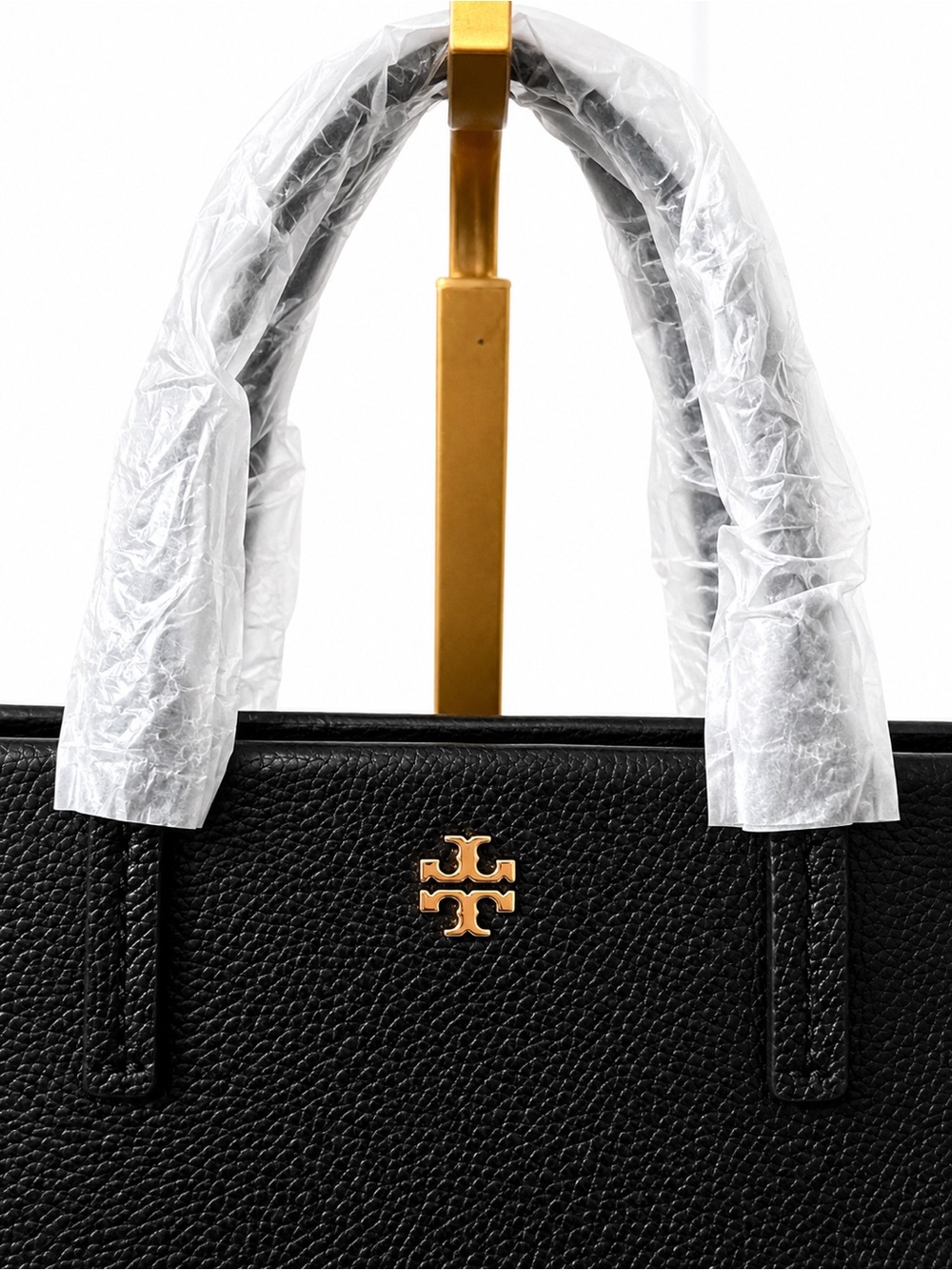 NWT Tory Burch Black Pebbled Leather Mini Tote Crossbody Style 176875 - Picture 6 of 13